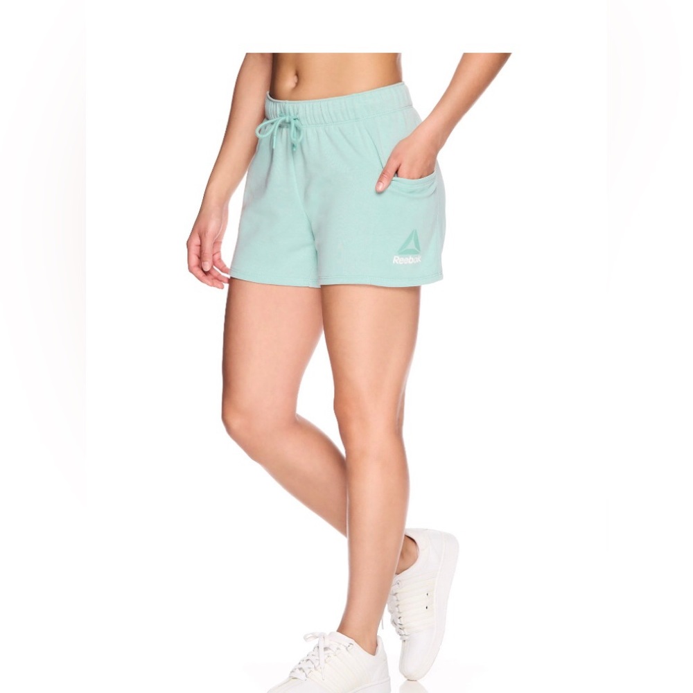 REEBOK Womens Relaxed French Terry Shorts Size XXL Pull On Hip Pockets New